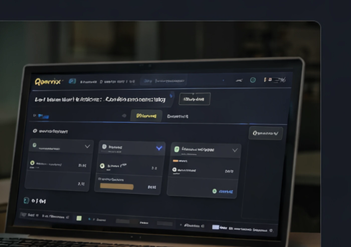 History and versions preview in a dark Qonviz UI